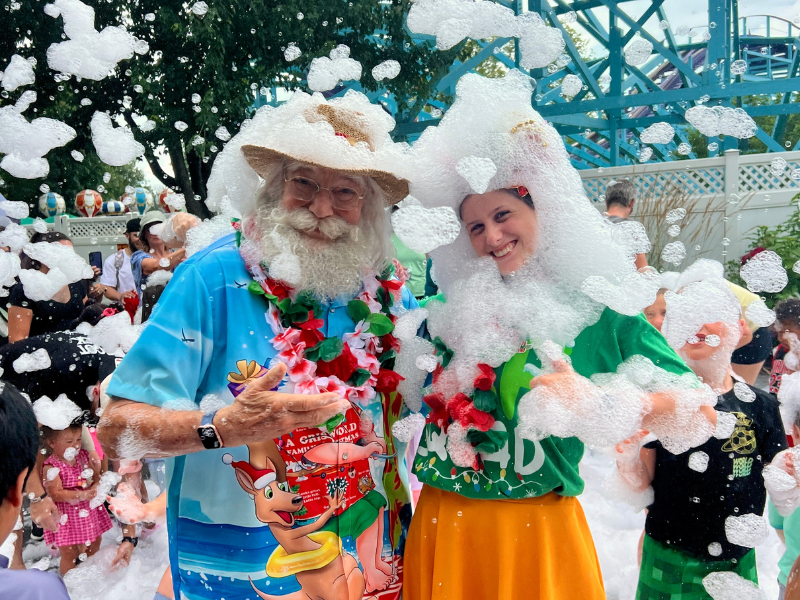 santa foam party