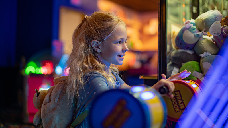 Girl at Arcade