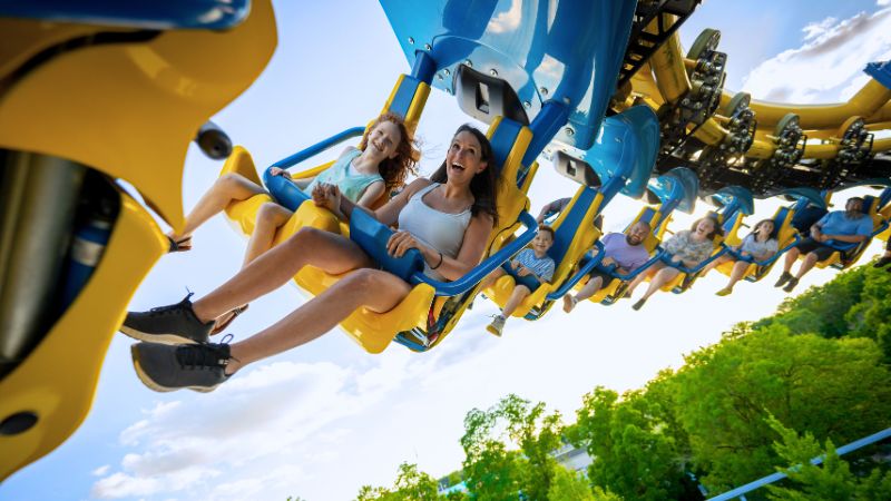 Guests laughing on coaster!