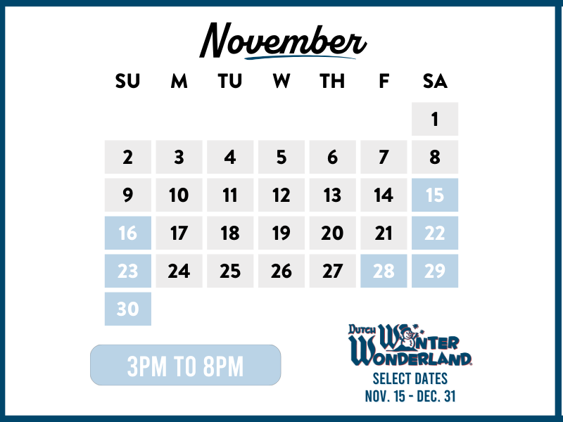 Copy of Dutch Wonderland 2025 Park Calendar Template - (Rev. 01/08/2025) (800 x 600 px) - November_2025